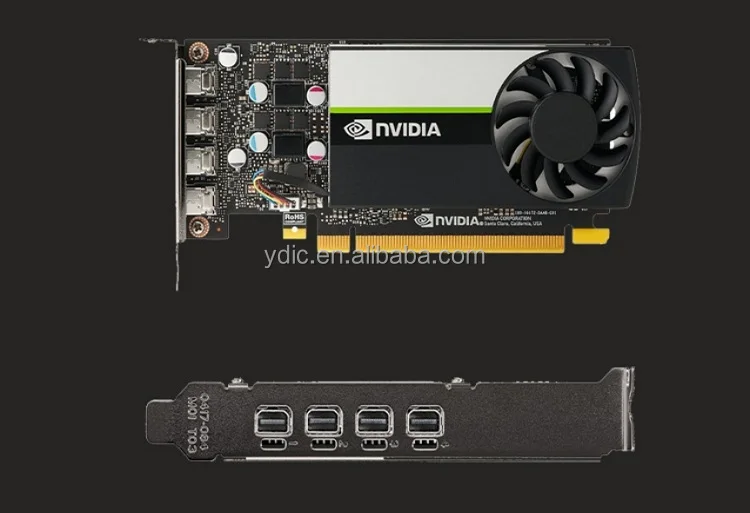 بطاقة رسومات التصميم الاحترافي T1000 4G/8G DDR6 GPU مسرع الفيديو يدعم PS/CAD/AI/AE PG172