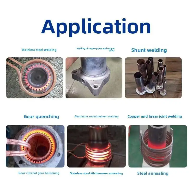 يده التعريفي التدفئة النحاس الألومنيوم أنبوب الفولاذ المقاوم للصدأ لحام آلة لحام عالية التردد