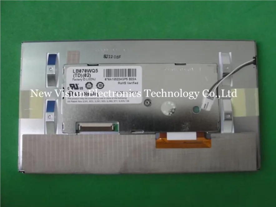 

LB070WQ5(TD)(02) LB070WQ5-TD02 New Original 7 inch CCFL LCD Display Panel for Buick Regal Car Navigation & AV System