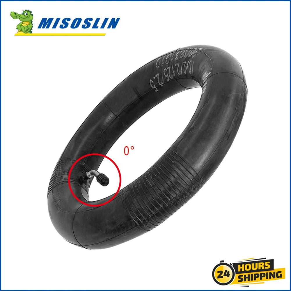 10 Inch Inner Tube for Electric Scooter Pneumatic Tyre 10x2.125 10x2 Tire 0 Degree 10X2/2.125/2.5 Wheel Camera Balancing Car