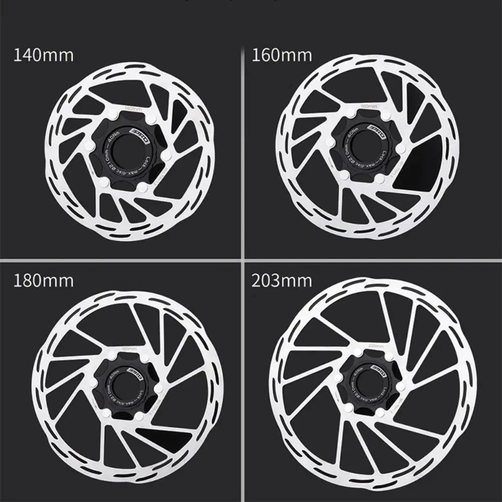 6 Bolt Center Lock Brake Disc 140/160/180/203mm with Center Lock Cover Bike Disc Brake Rotor Corrosion Prevention