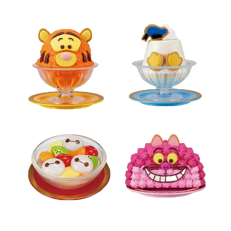 Disney gentil sobremesa série figura de ação brinquedos tigre pato donald baymax cheshire gato anime figuras brinquedos presentes para crianças