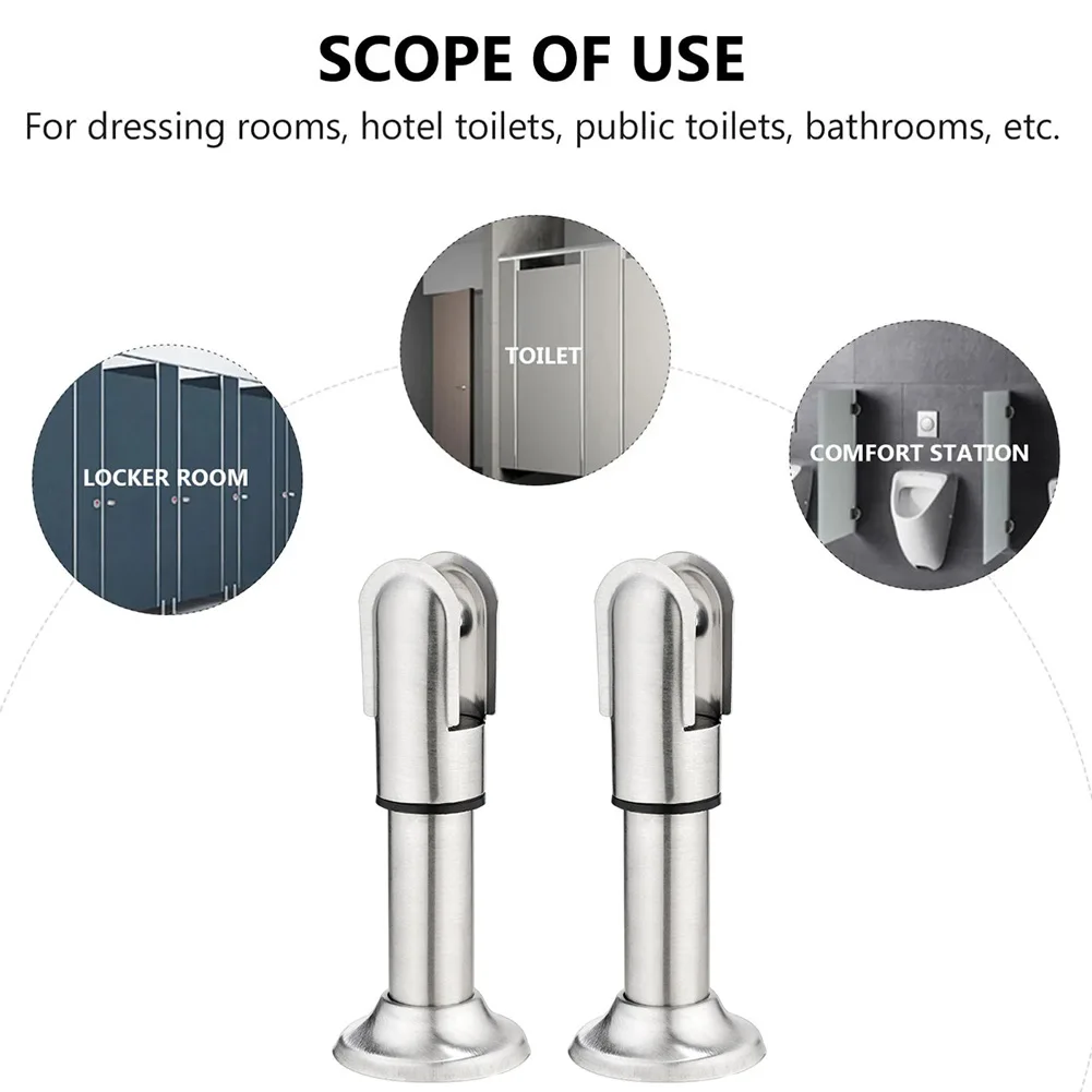Edelstahl Stütz fuß Toilette Trennwand Halterung Füße öffentliche Toilette Unterstützung Füße Möbel Bein Hardware Zubehör