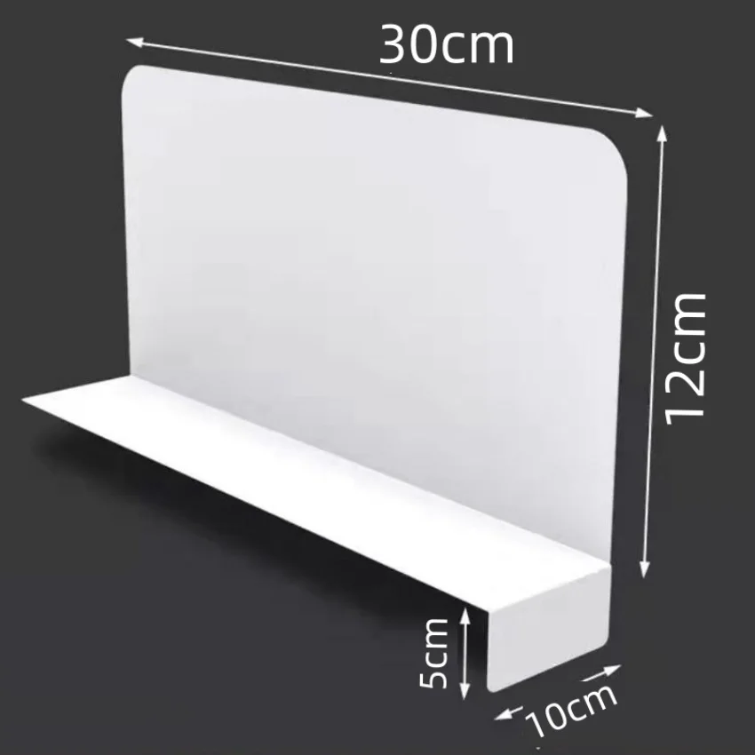 Plastic Shelf Partition Plate, Divisor Board em branco, Goods Rack, 100Pcs