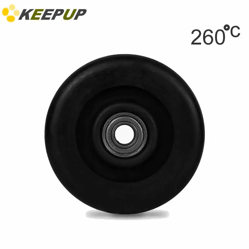 High temperature resistant universal wheel single wheel Glass fiber bakelite high temperature resistance oven wheels high load
