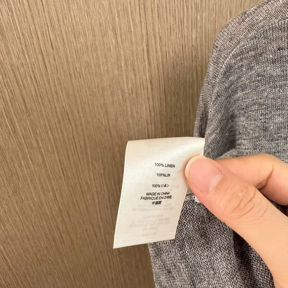 100% 린넨 니트 캐주얼 루즈 티셔츠 드레스