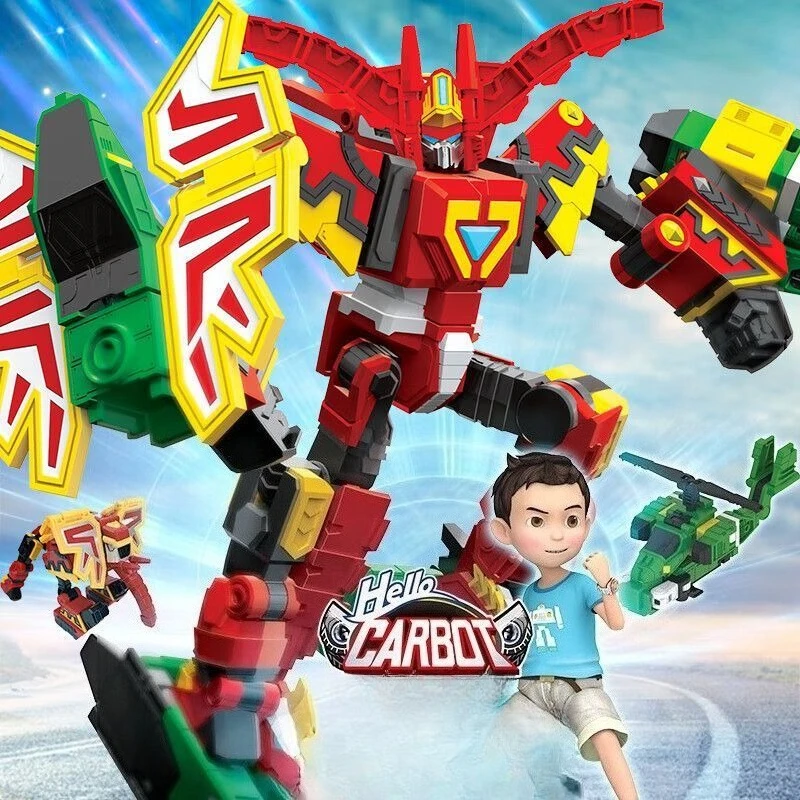 Robot de déformation bricolage Hello Carot Titan modèle en plastique jouets ordinateur bureau ornement jouets pour enfants pour garçons cadeaux d'anniversaire pour invités