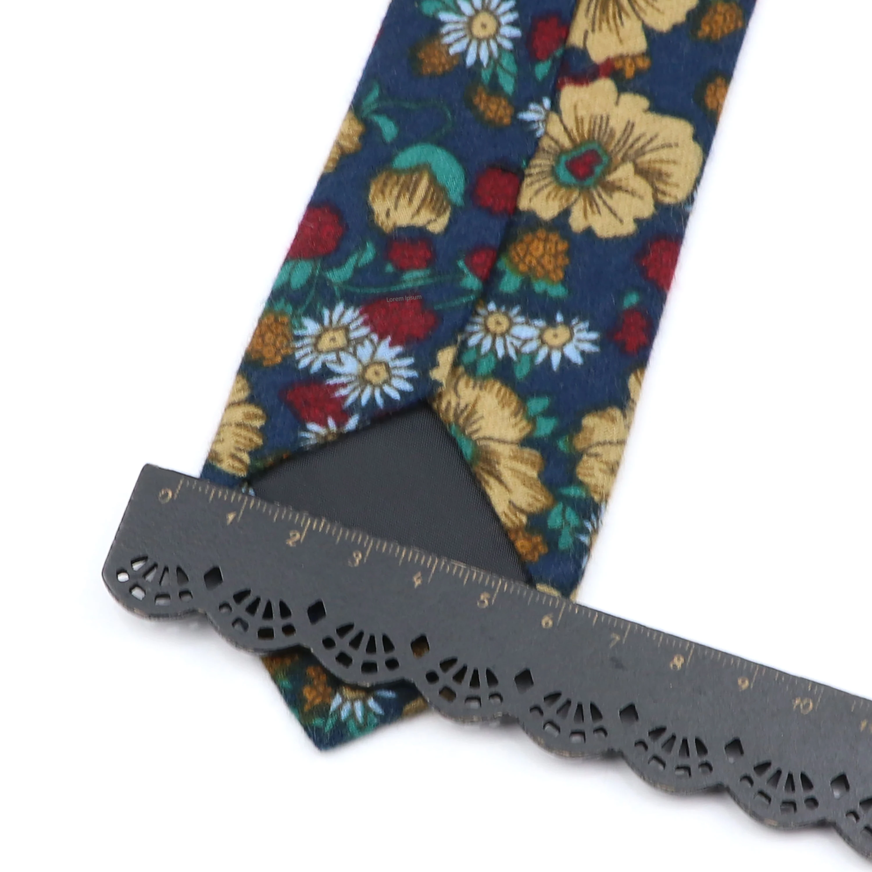 New Floral Bird Pattern Tie For Men Women Cotton Narrow Skinny Handmade Cravat Casual Printed Neck Tie Daily Wear Gift Accessory