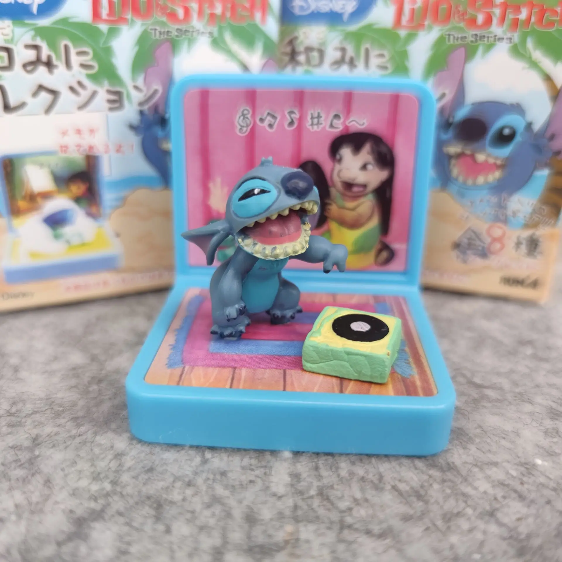 9pcs Disney Lilo & Stitch vita di tutti i giorni alle Hawaii Anime Action Figure Ornament Doll adorabili giocattoli a punto per regalo di compleanno per bambini