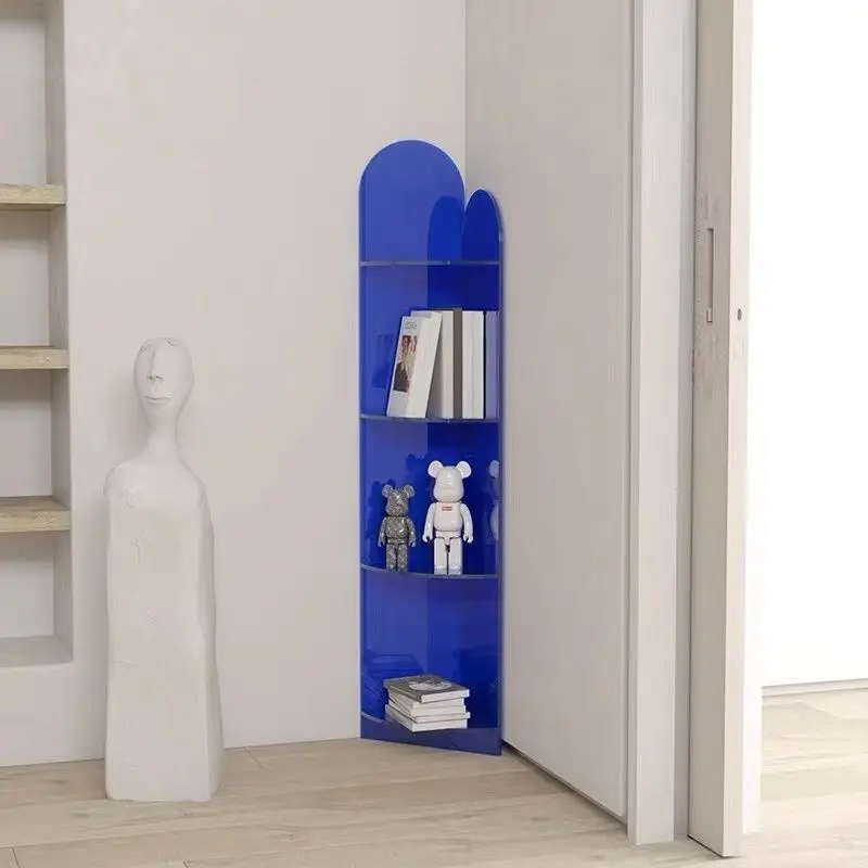 Light luxury, acrylic, floor, bathroom, triangular shelf, corner, storage