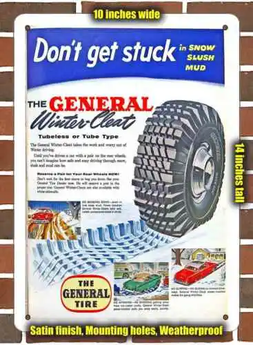 Metal Sign - 1955 General Snow Tires- 10x14 inches