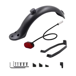 For Xiaomi M365 M365 Pro Electric Scooter Rear Mudguard Splash Fender with LED Taillight Durable Replacement Safety Protector
