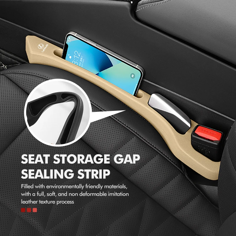 Car Seat Side Gap Storage Strip Bendable Filling Off Sealing Strip For Lexus UX250h RX450h CT200h RX400h NX300h RX350 RX300