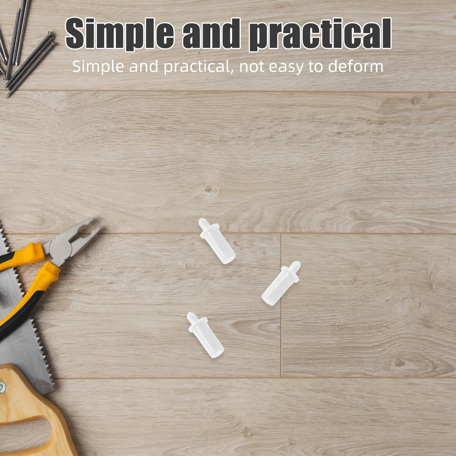 

50pcs Furniture Repair Accessories White Cabinet Door Spring Shaft Damping Technology Diy Home Improvement Pins Hardware