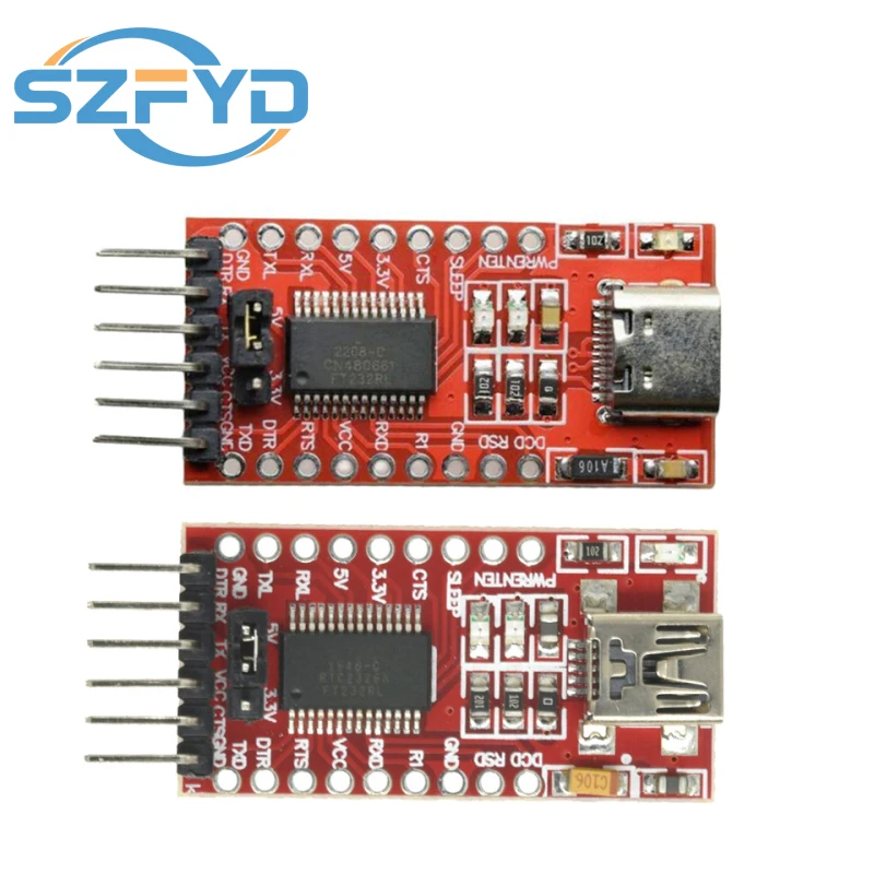 FT232RL FTDI USB 3.3V 5.5V To TTL Serial Adapter Module For Arduin