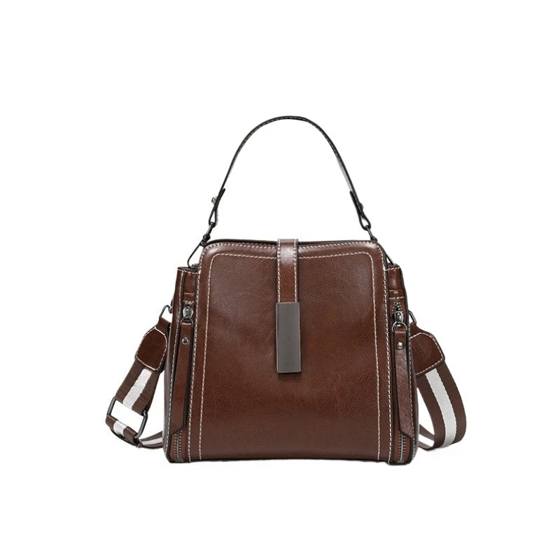 

Designer Handbag Women Luxury 2025 Trend Fashion Genuine Leather Crossbody Bag High Quality Exquisite Wide Strap Shoulder Bag