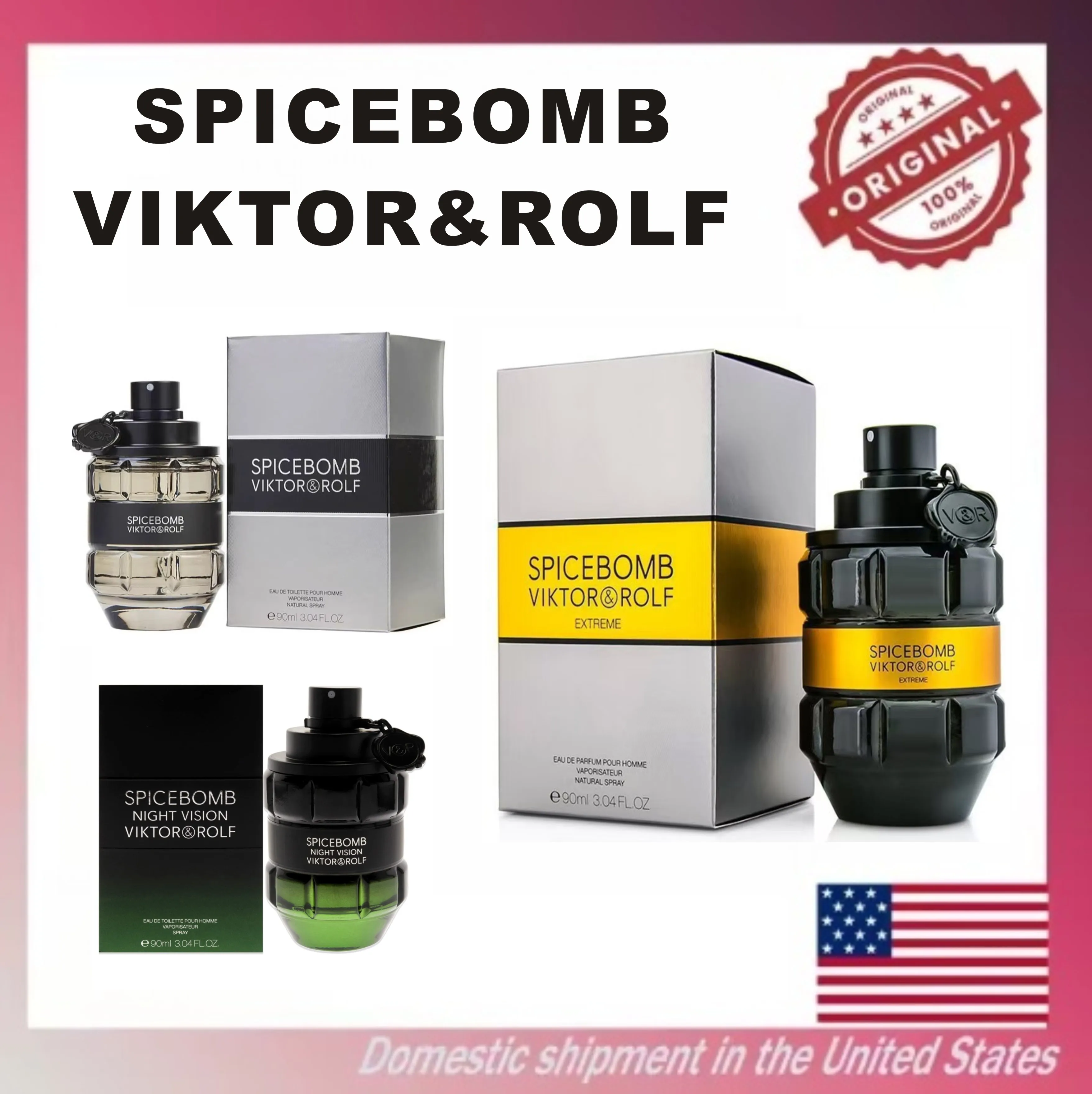 ¡Ú Viktor y Rolf Boom! Perfume para hombre: madera picante mezclada con ámbar y vainilla, 3,4 onzas, fragancia duradera, hombre de alta calidad