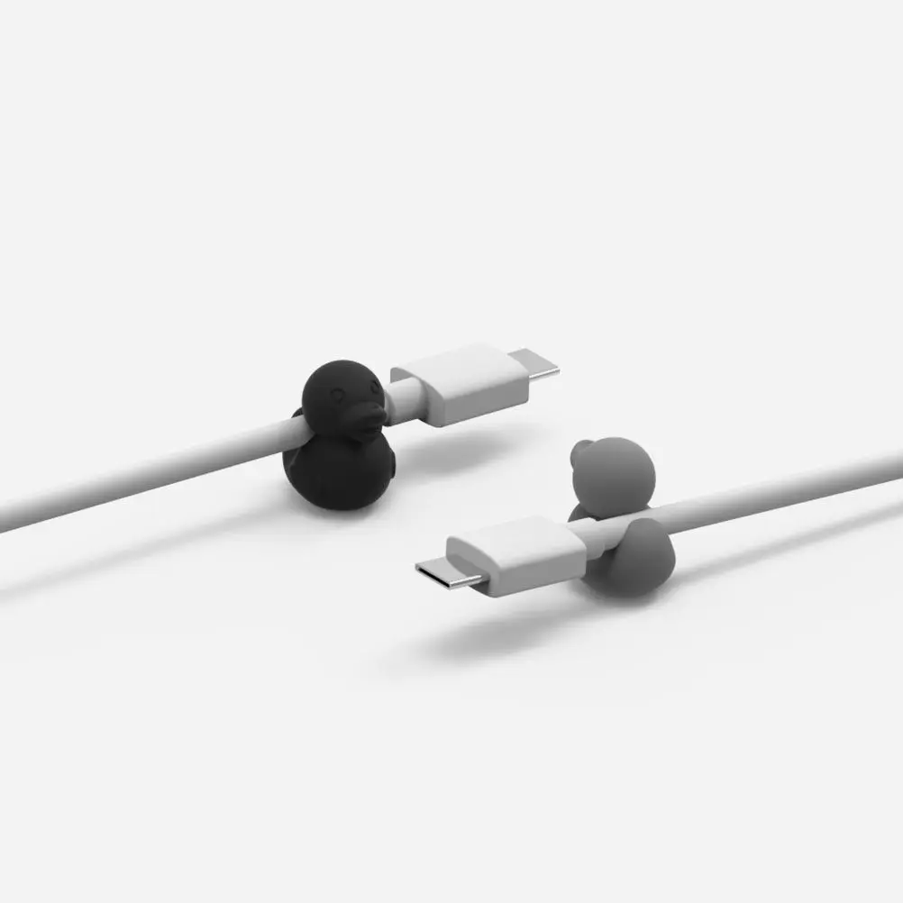 

Набор из 8 самоклеящихся держателей для кабелей в виде мультяшных уток, органайзер для проводов на рабочий стол, клипсы для организации кабелей на гладких поверхностях, фиксаторы для кабелей