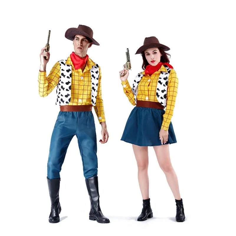 2024 Halloween costume, American movie Toy Story, Woody, Tracy, Jessie, stage costume