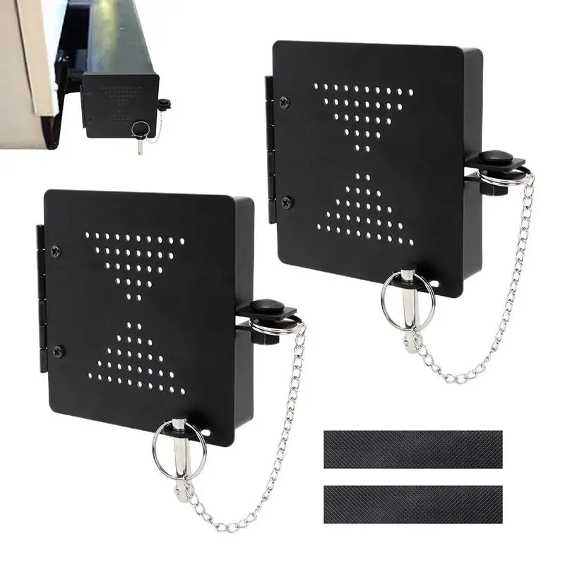 

RV Bumper Storage Pipe Protector 2 Pieces Sewer Hose End Caps Wear-Resistant Protective Plug Replacement Parts For 4-Inch Square