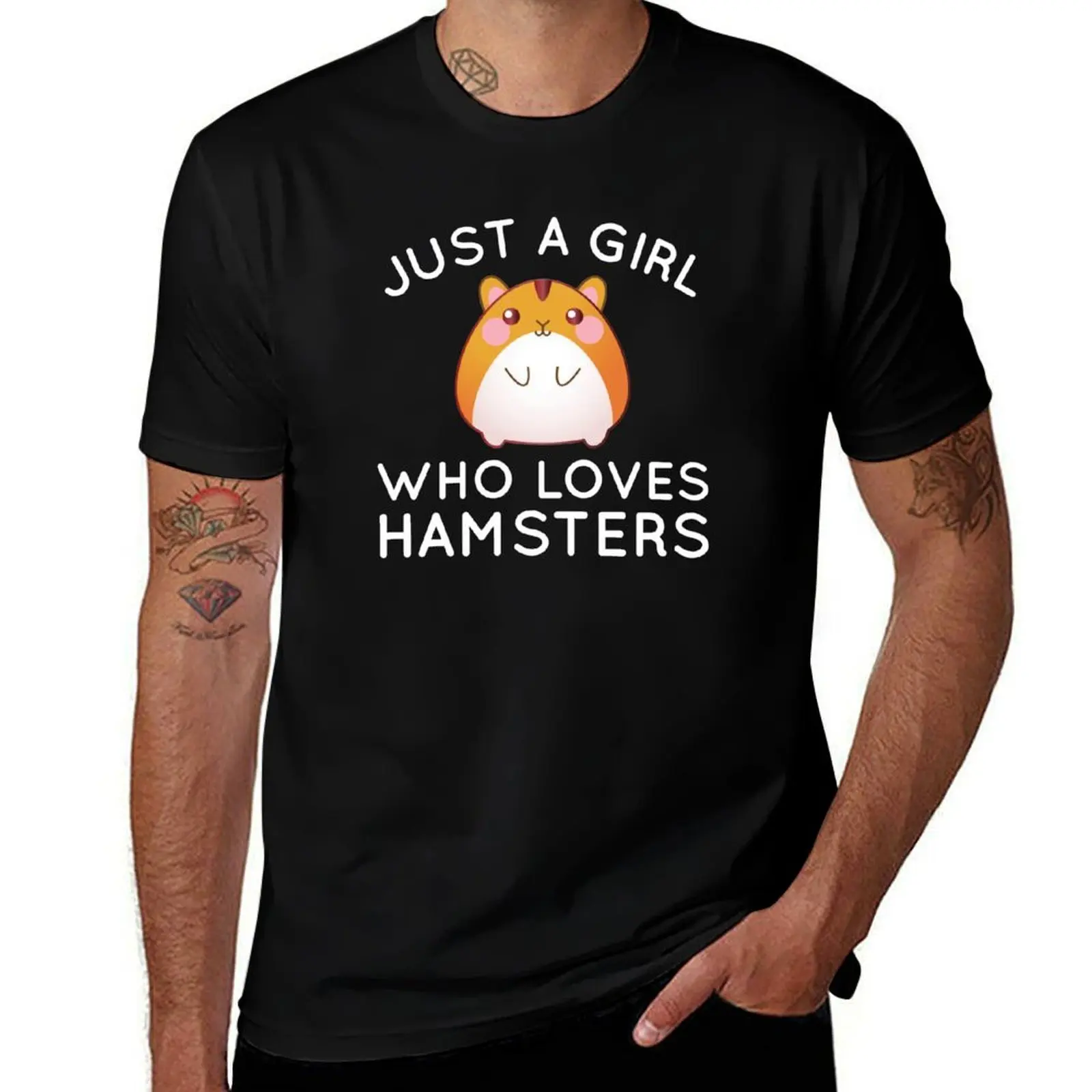 

Just A Girl Who Loves Hamsters T-Shirt Casual Holiday Short Sleeve Tee