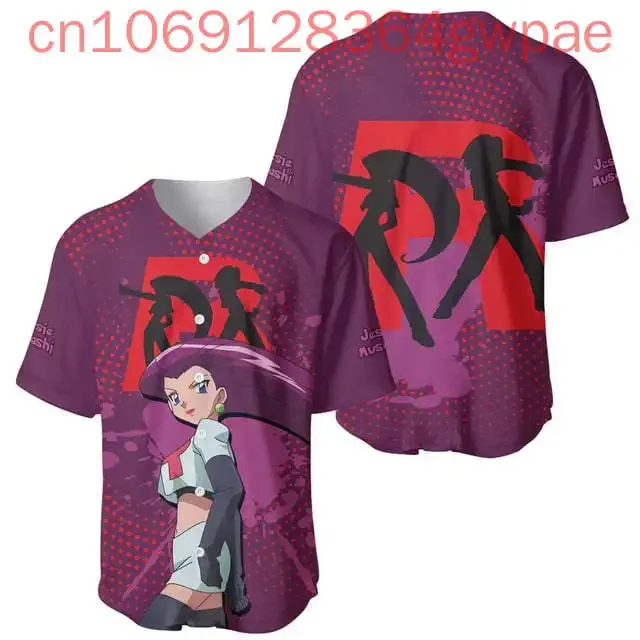 pokemon-pikachu-camisa-de-beisebol-casual-das-mulheres-dos-homens-manga-curta-camisa-esportiva-gengar-criancas-bonito-camisa-de-beisebol-moda-topo