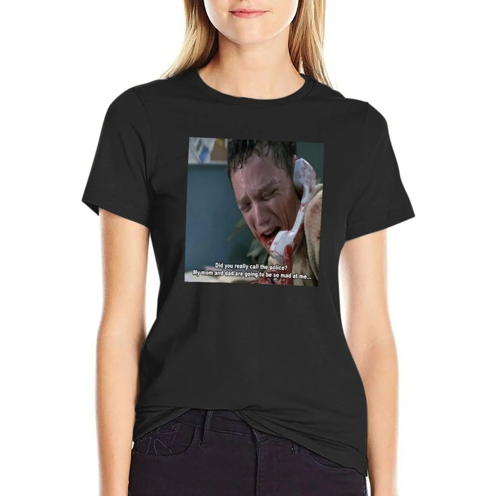 

Stu Macher T-Shirt blacks vintage Short sleeve tee blanks Womens clothing