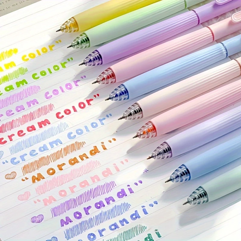 

5Pcs Colored Pens, Retractable Gel Pens 0.5mm Colored Ink Quick-Dry Pens Fine Point Smooth Writing Pens for Journaling Note Tak