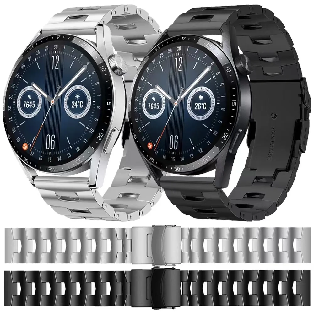 22mm Titanium Strap for Huawei Watch 4/3/GT3-2 Pro Samsung Galaxy Watch 3 Gear S3 Lightweight Bracelet  Amazfit GTR/Stratos Band