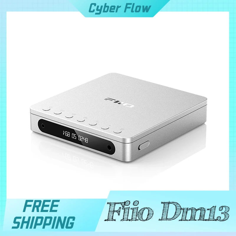 Fiio Dm13 다기능 휴대용 스테레오 CD 플레이어, 오래 지속되는 배터리, USB 리핑 지원, 광학, 동축, 3.5mm, 4.4mm