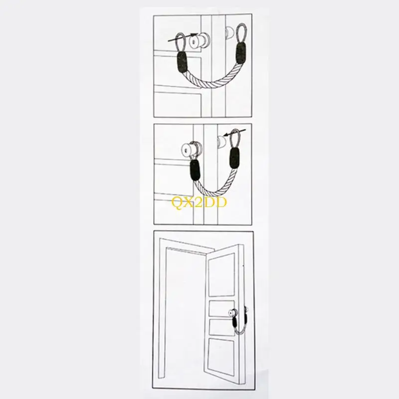 حبل إيقاف الباب الواقي QX2D للطفل يمنع التوافق مع الضربات العالية مع واقي الباب القياسي المضاد لقرصة الأصابع #4