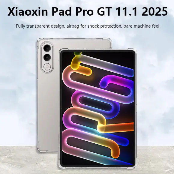 

For Xiaoxin Pad Pro GT Case TB710FU 11.1" Clear TPU Back Cover with 4 Shockproof Airbags Case For Lenovo Yoga Tab ZAG60177JP