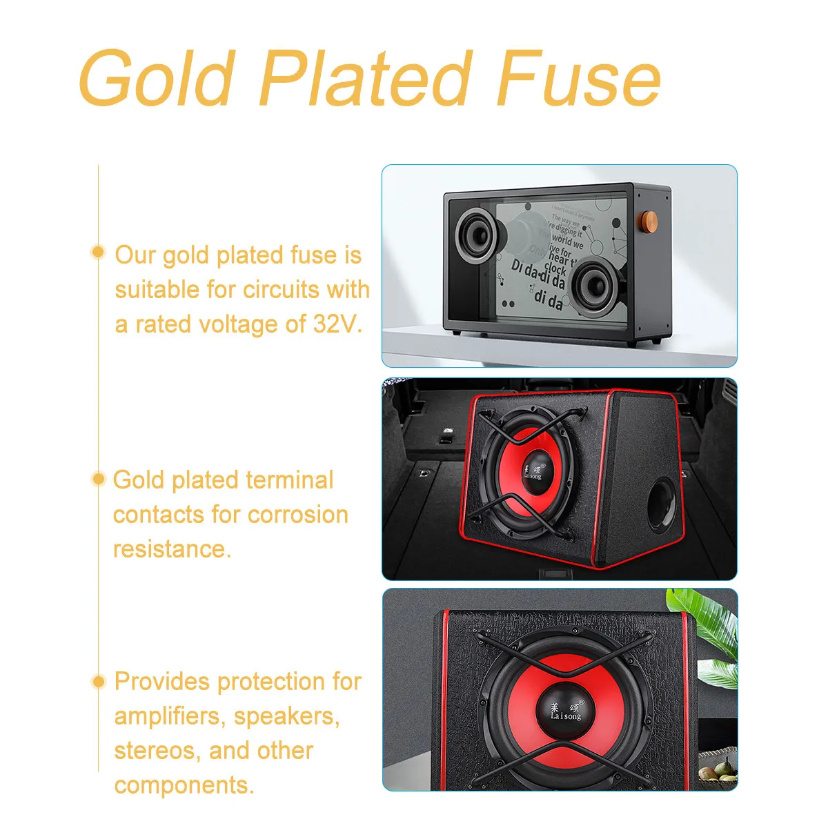 5Pcs Gold Plated An…