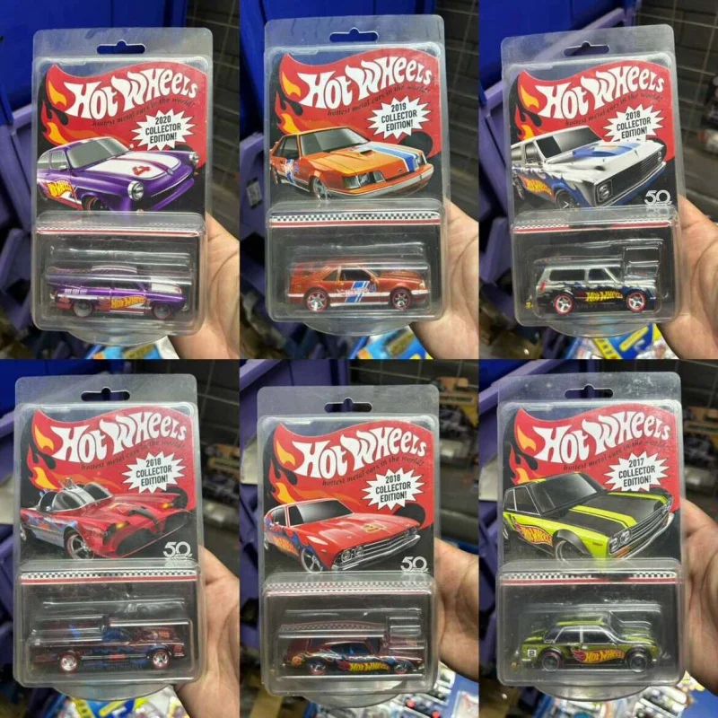 Hot Wheels Car Model 2020 Collector Edition Red Line Club Limited Purple Pickup Truck Datsun Ford Toy Gift For Adult Collectors view 2