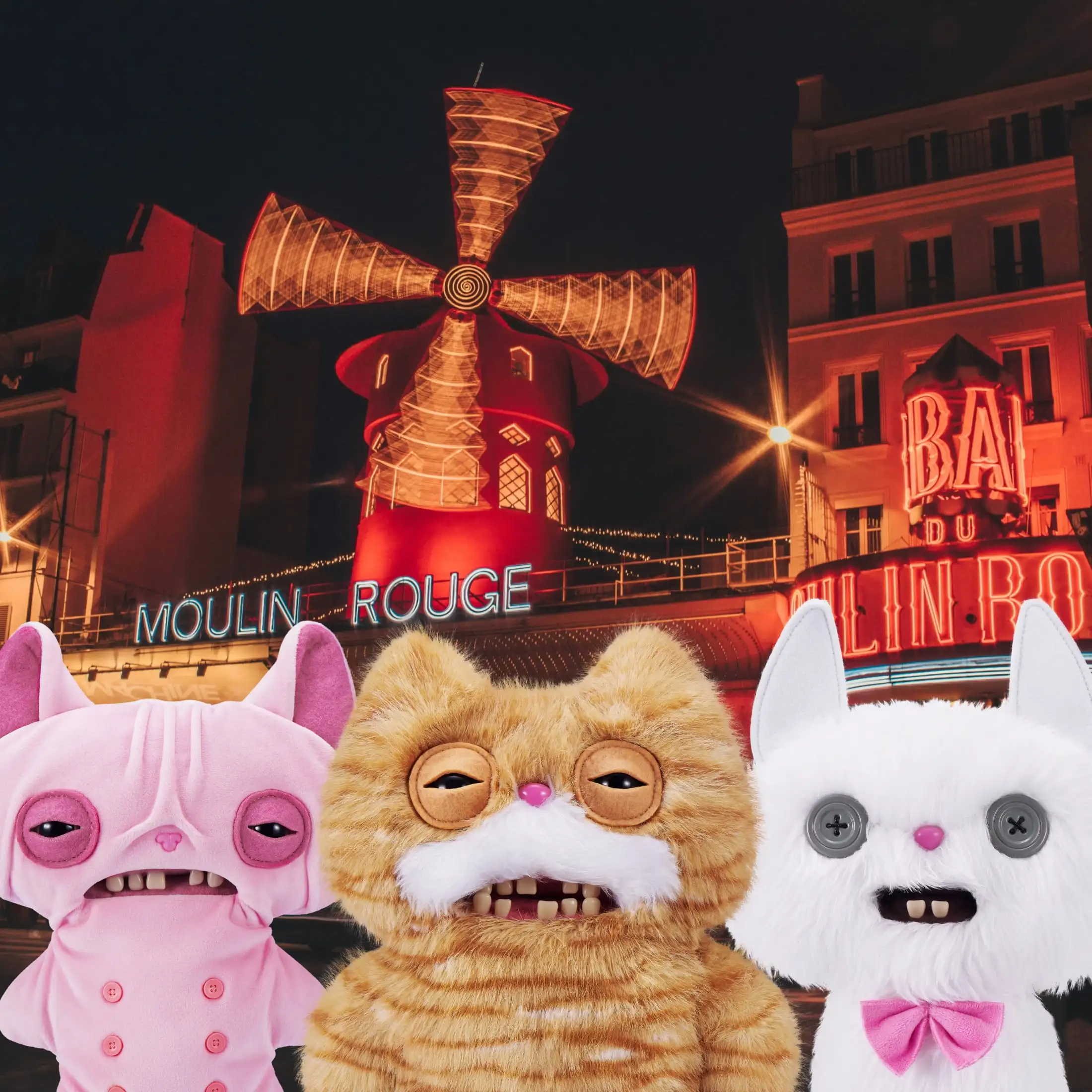 Fuggler Alley Cats Plush Toys Soft Plushies Cute Cartoon Dolls Funny Original Fuggler Ugly Teeth Monster Stuffed Animal Toy 22CM