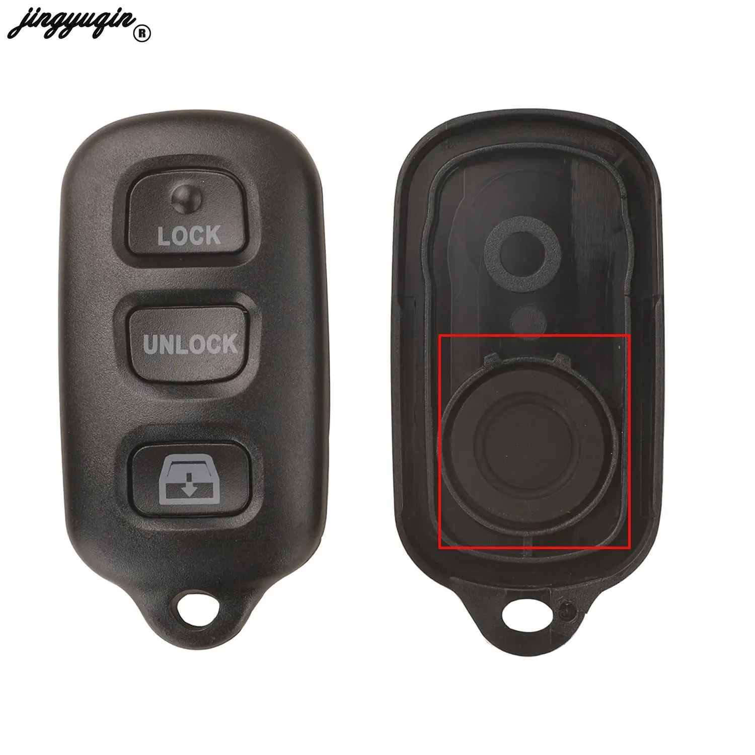 jingyuqin for Toyota Sequoia 4-Runner 4Runner 2003-2008 Keyless replacement 3+1/2+1 buttons panic keyless remote control housing