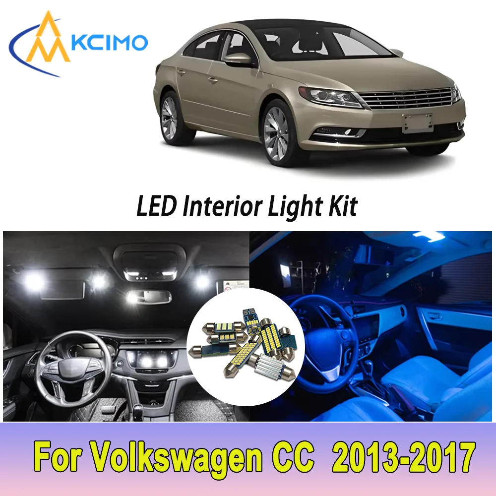 

New Light Bulb For Volkswagen CC (2013-2017) Premium Bright LED Interior Dome Map Trunk Light Kit Car Led Lamps Car LED Lights