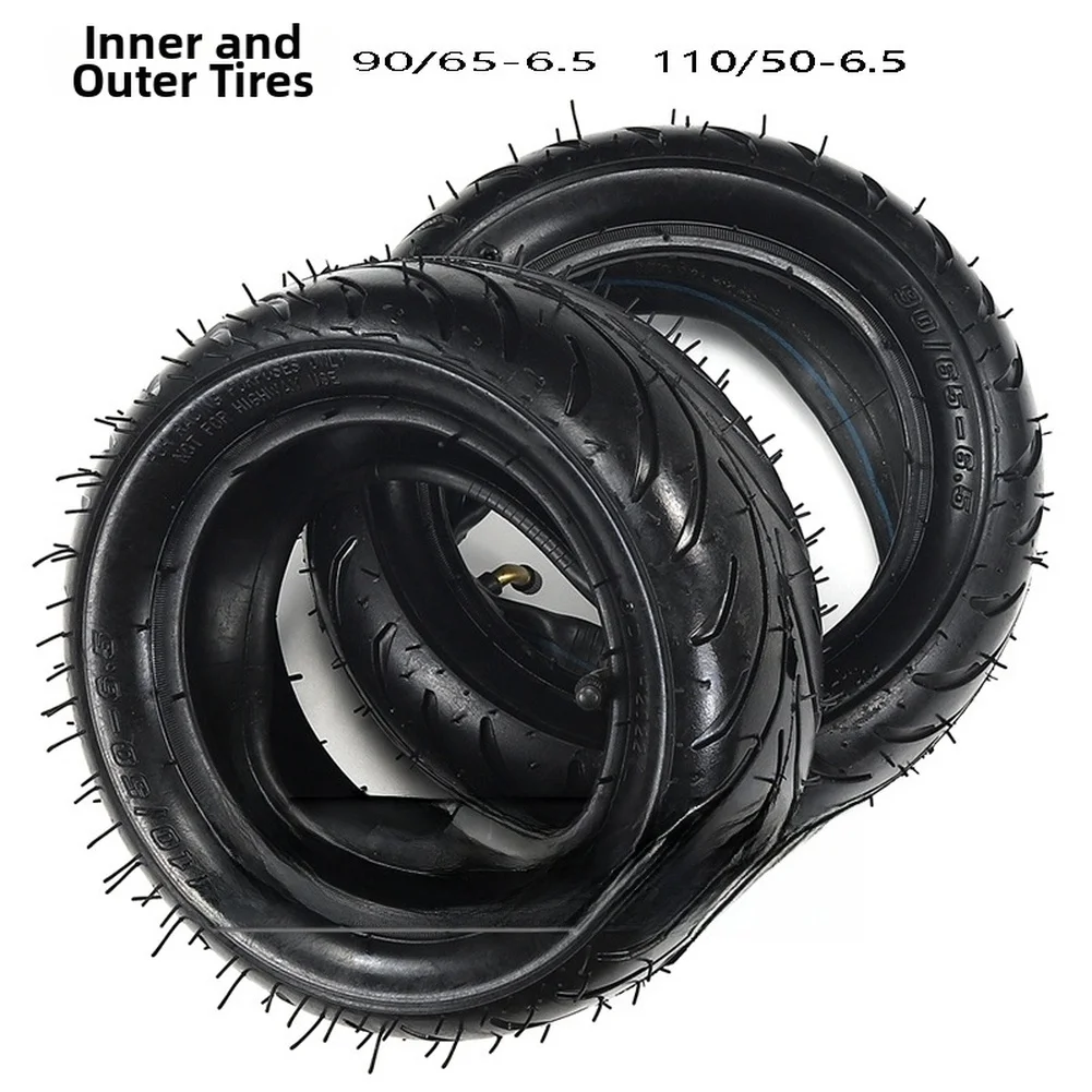 

Outer and Inner Tube Combination for Mini Motorcycle 49cc Pneumatic Tires Fit 90/65-6.5 Front and 110/50-6.5 Rear Wheel Rims