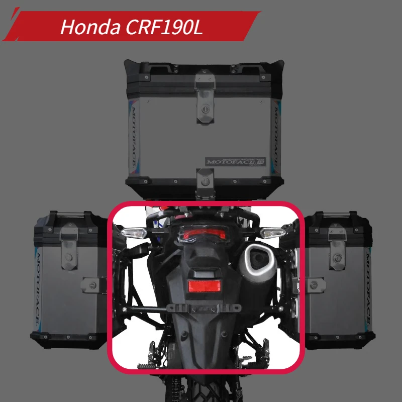 

Motorcycle Panniers Rack Stainless Steel Right Left Side Boxes Holder Racks Waterproof Saddlebag Bracket for Honda CRF190L