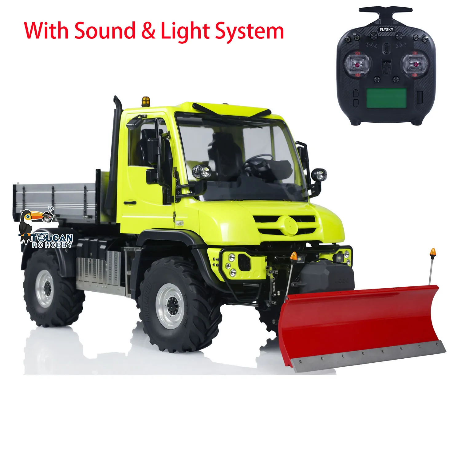 1/10 U423 4X4 Hydraulic RC Crawler Car Remote Control Off-road Dumper Snow Blade Painted and Assembled Car Toy TH23794