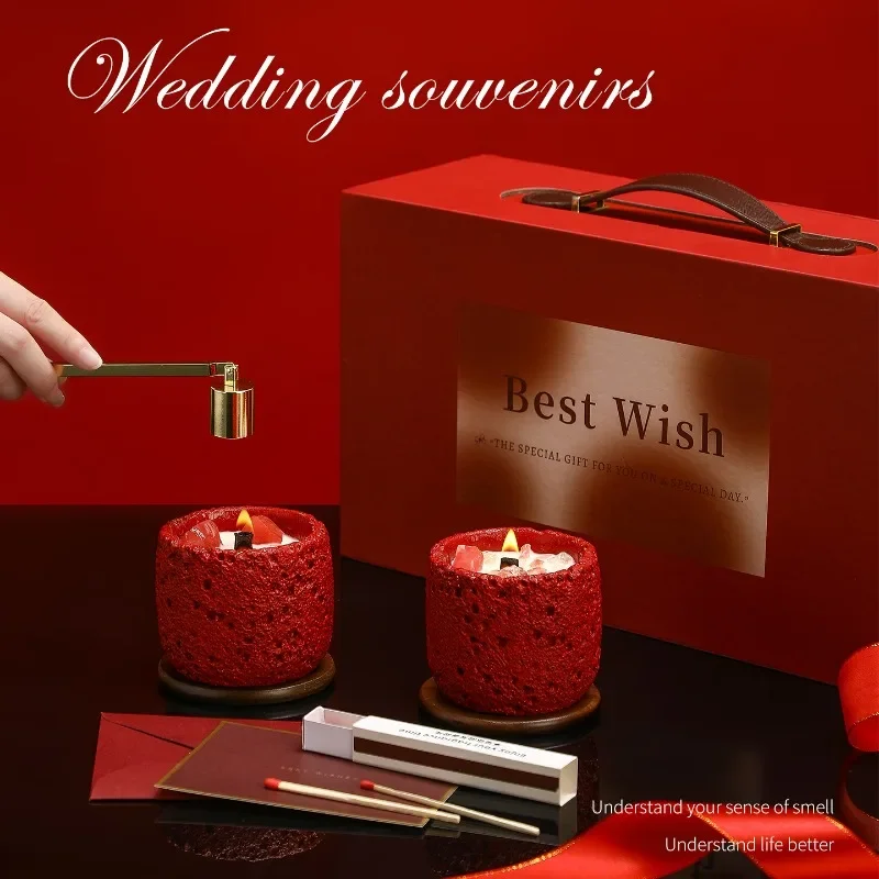 Scented candles gift box, fragrance birthday gift, girl gives girlfriend wedding gift