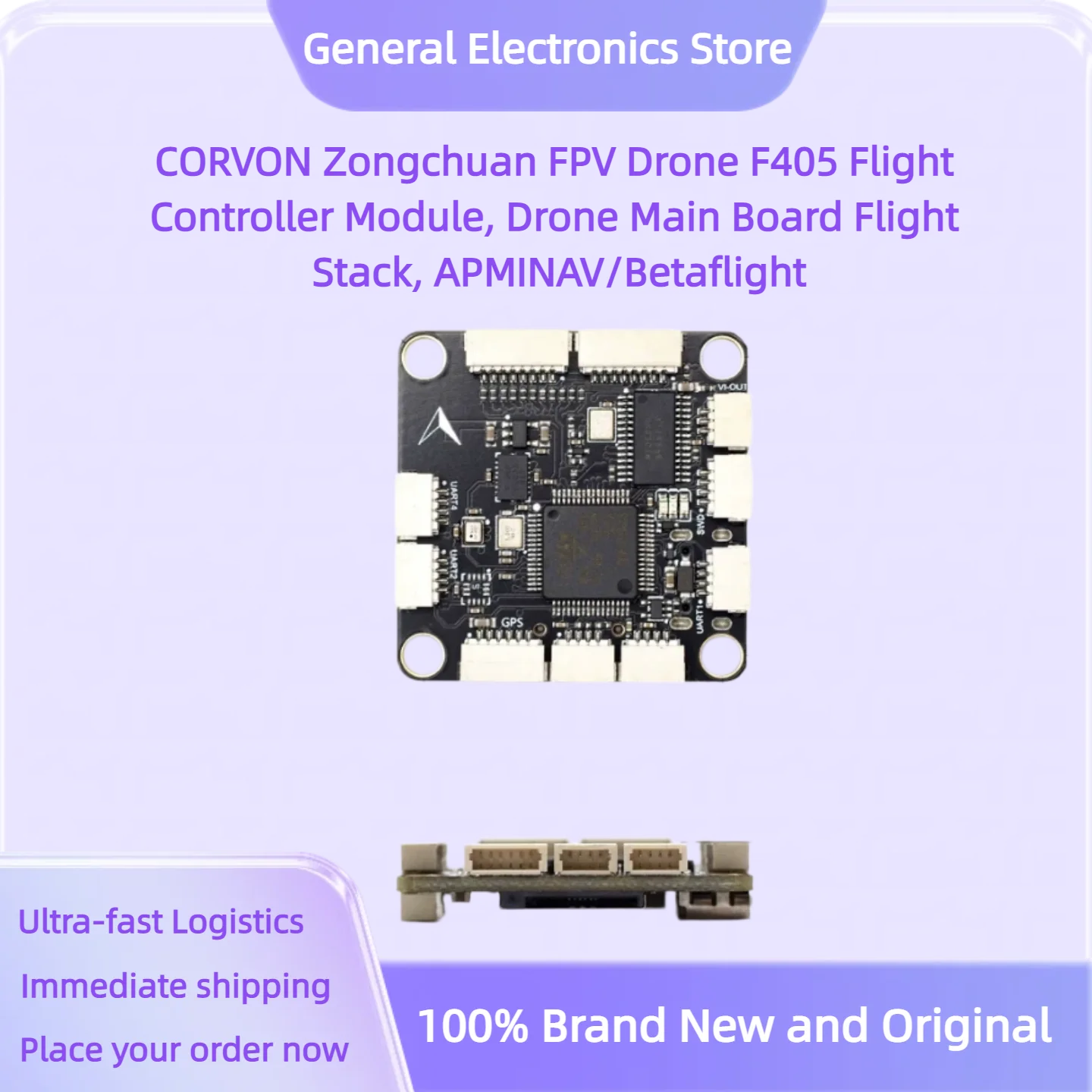 CORVON Zongchuan FPV Drone F405 Flight Controller Module, Drone Main Board Flight Stack, APMINAV/Betaflight