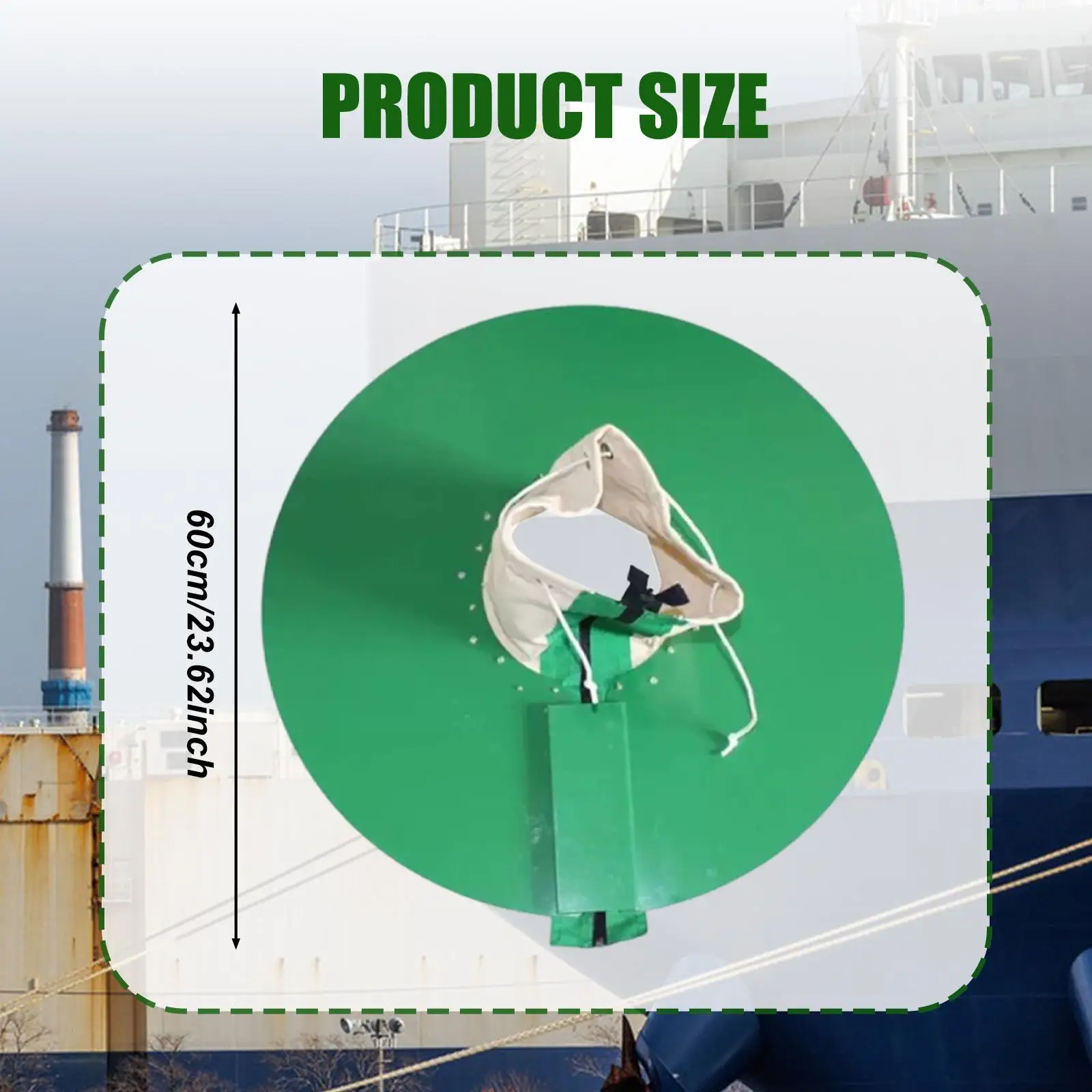 Panel de barrera contra ratones marinos de 60 cm, blanco, de hierro fundido y lona, escudo confiable contra roedores para seguridad de cuerdas de barco