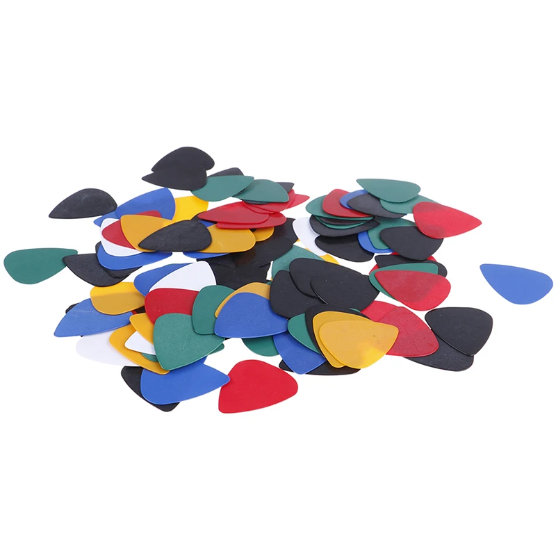 100PCS Acoustic Bulk Celluloid Electric Colored Smooth Guitar Pick Pick Plectrum