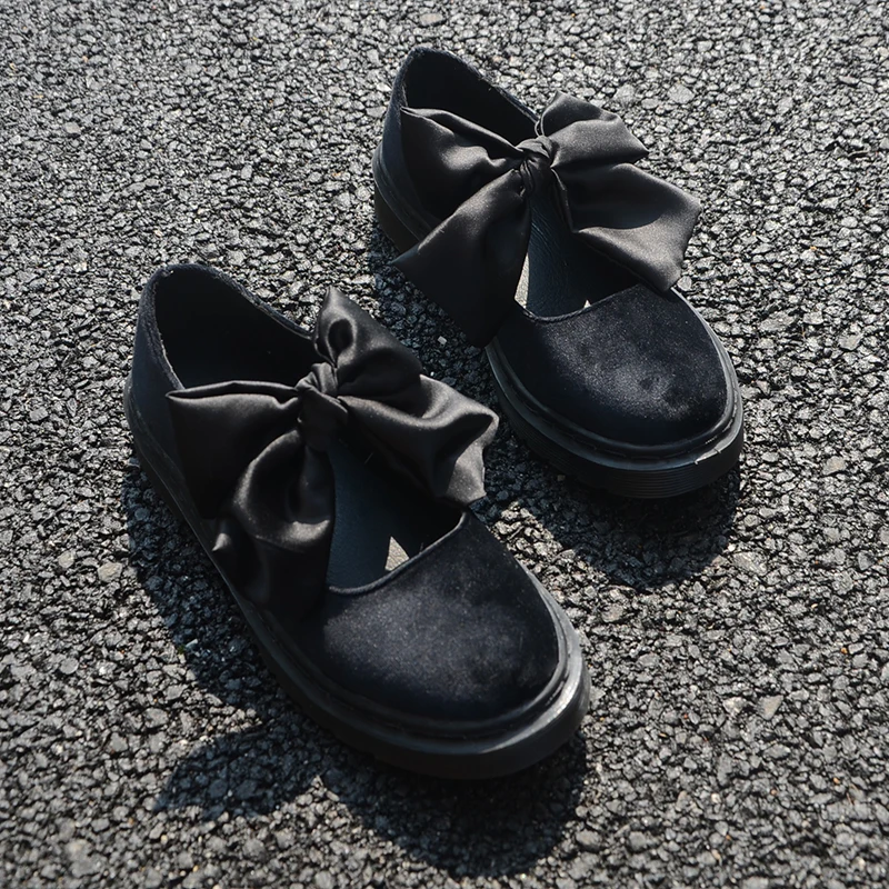 

Japanese Soft Sister Lolita Casual Doll Shoes Round Head Student Bowknot Female Kawaii Shoes Vintage Comfortable Shoes