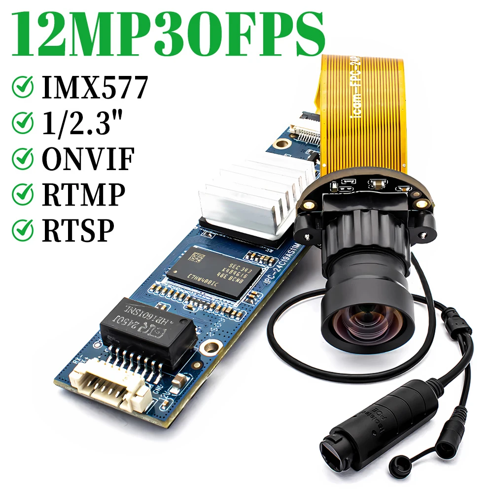 4K 12MP 30FPS IP Camera Module 1/2.3