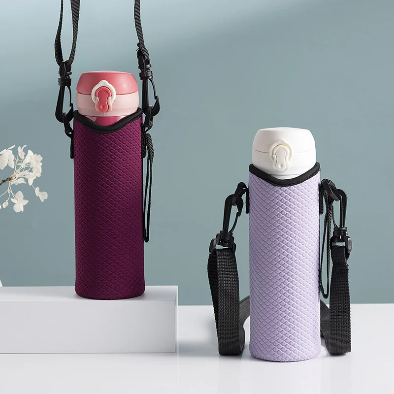 Insulated Water Bottle Sleeve With Shoulder Strap Suitable For Daily Walking Hiking And Other Outdoor Activities