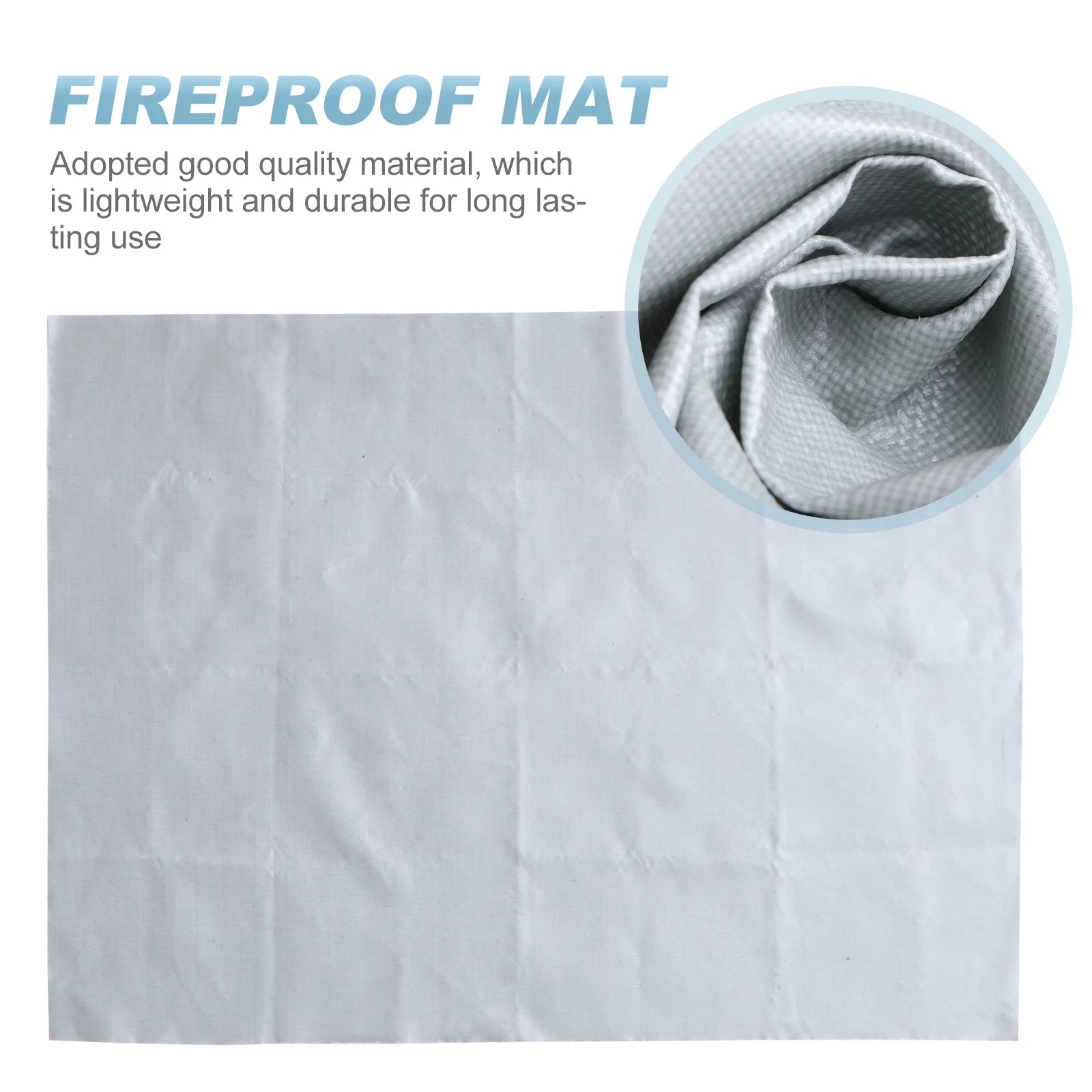 1Pcs Feuerfeste Matte Tragbare Grau Klapp Tisch Matte Wärmedämmung Decke Outdoor Herd Pad Grill Schutz