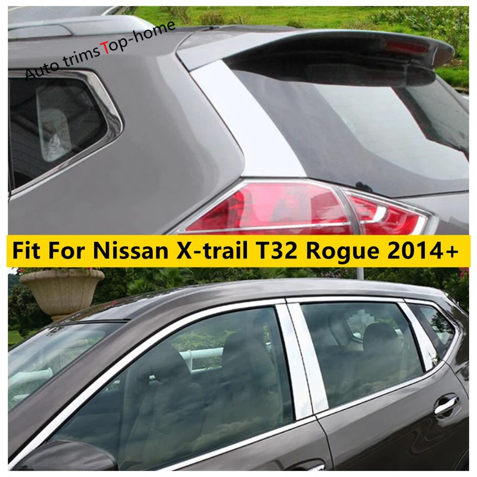 

Stainless Steel Car Door Window B C Pillar Center Column Posts Cover Trim For Nissan X-trail T32 Rogue 2014 - 2020 Accessories