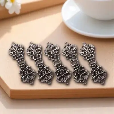 

Pattern Alloy Buttons Retro Cheongsam Buckle For Cardigans Shawl Sew On Clothing Fastener Decorative